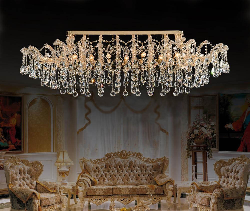 flush mount maria theresa crystal chandelier for home decoration 